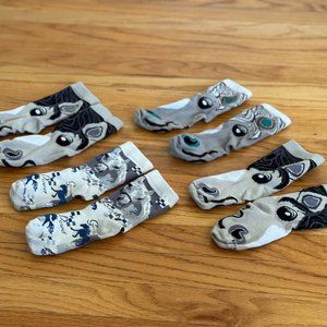 Kids Horse Prints Crew Socks - 4 pairs - Various patterns